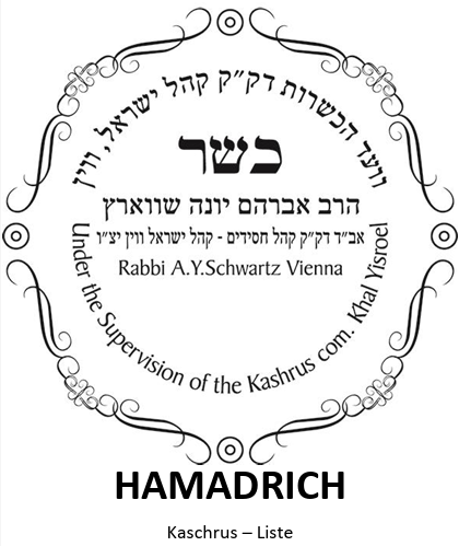 Hamadrich kosher product list austria